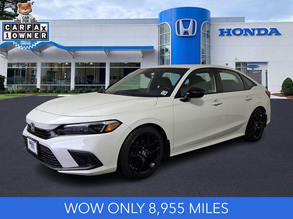 Gray (Platinum) 2024 Honda Civic Sedan Front-Wheel Drive Continuously Variable Transmission