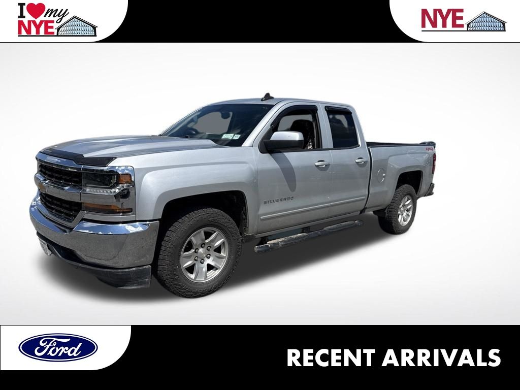 Silver Ice Metallic 2019 Chevrolet Silverado 1500 Pickup Truck Four-Wheel Drive 6-Speed Automatic Overdrive