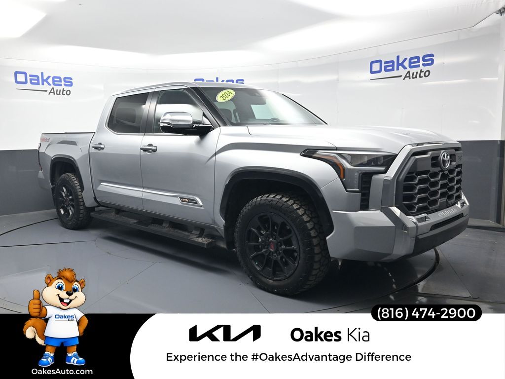 Celestial Silver Metallic 2024 Toyota Tundra Pickup Truck Four-Wheel Drive Automatic