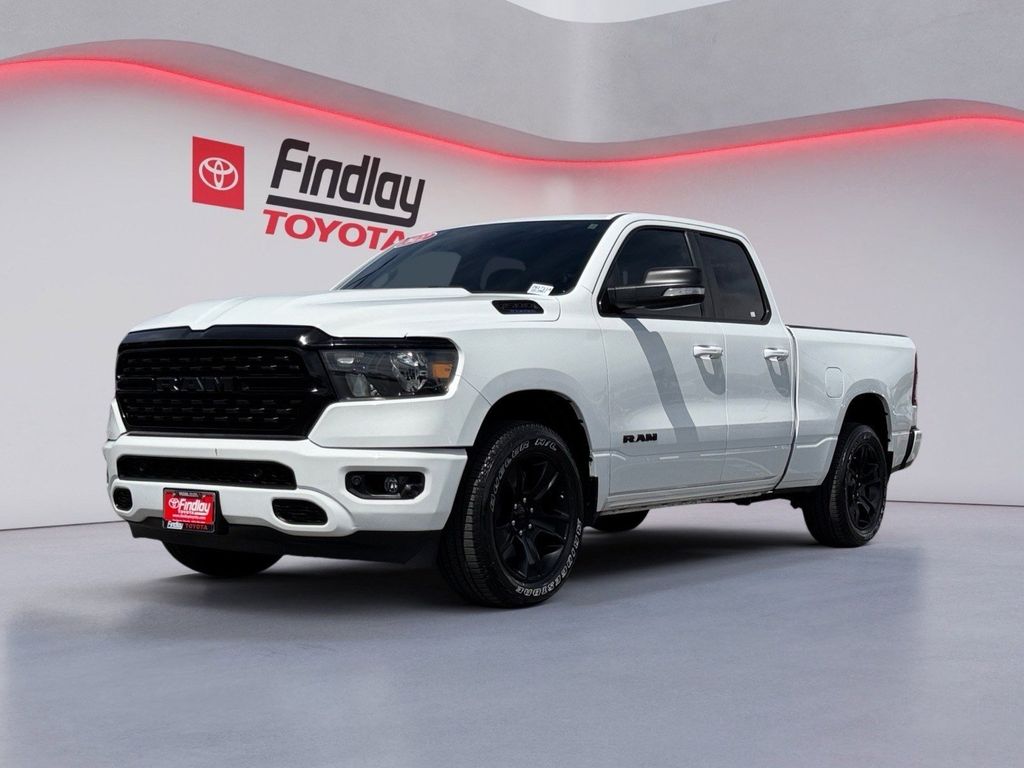 Bright White Clearcoat 2022 RAM 1500 Big Horn Quad Cab RWD Pickup Truck 4X2 8-Speed Automatic