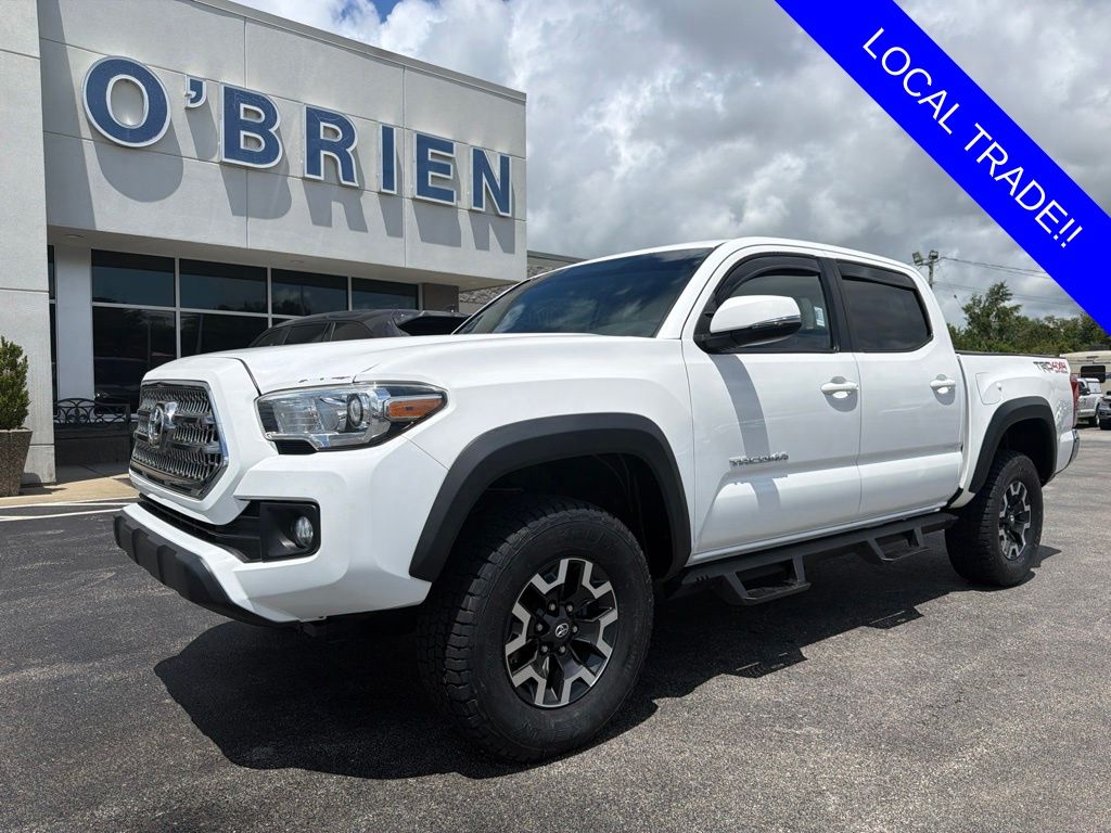 Super White 2016 Toyota Tacoma Pickup Truck Four-Wheel Drive 6-Speed Automatic