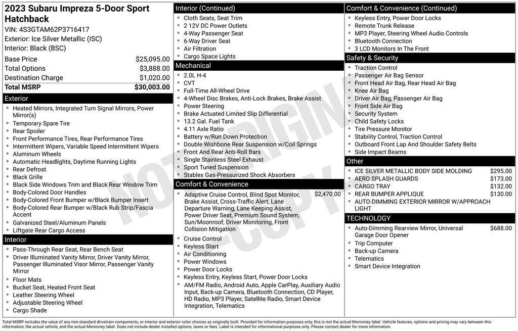 Certified Used 2023 Silver Subaru Sport image 28