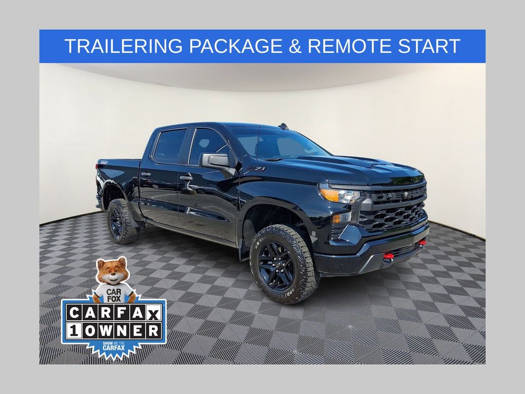 Black 2024 Chevrolet Silverado 1500 Pickup Truck Four-Wheel Drive 8-Speed Automatic