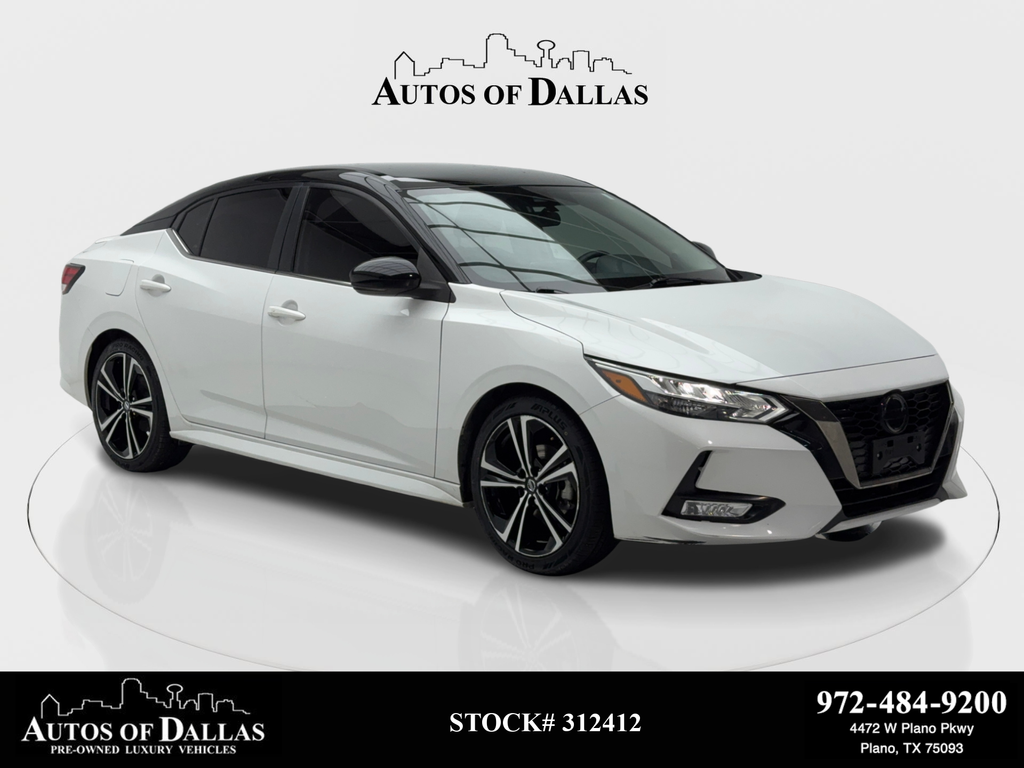 Aspen White Tricoat/Super Black 2023 Nissan Sentra SR FWD Sedan Front-Wheel Drive Continuously Variable Transmission