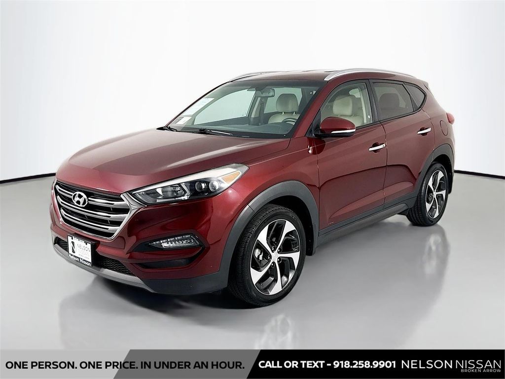 Red (Ruby Wine) 2016 Hyundai Tucson 1.6T Limited FWD SUV / Crossover Front-Wheel Drive 7-Speed Automatic