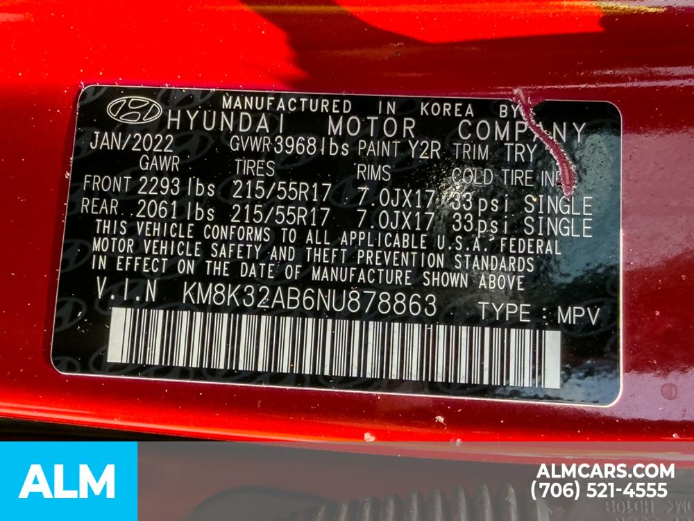 Used 2022 Red Hyundai SEL image 20