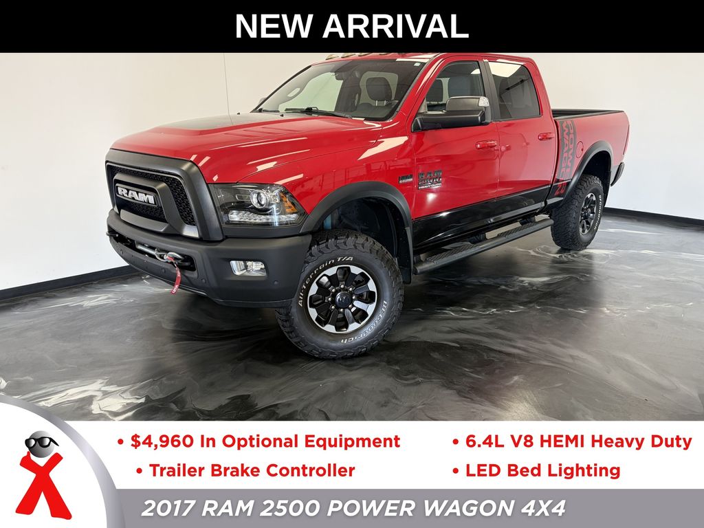 Flame Red Clearcoat 2017 RAM 2500 Power Wagon Crew Cab 4WD Pickup Truck Four-Wheel Drive 6-Speed Automatic