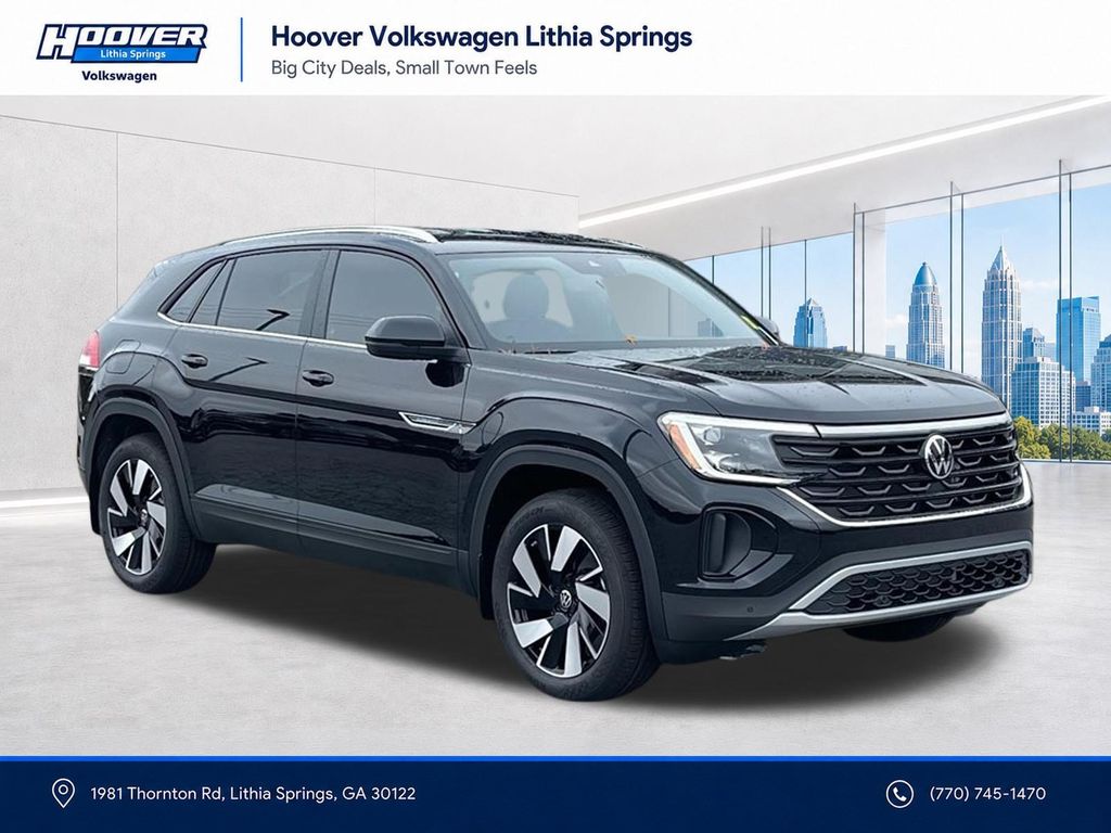 Deep Black Pearl 2026 Volkswagen Atlas Cross Sport SUV / Crossover Front-Wheel Drive 8-Speed Automatic