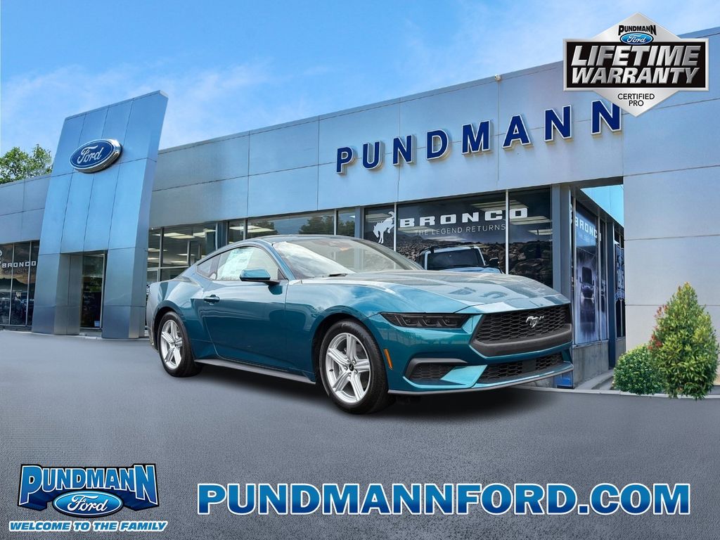 Adriatic Blue Metallic 2026 Ford Mustang Coupe Rear-Wheel Drive Automatic