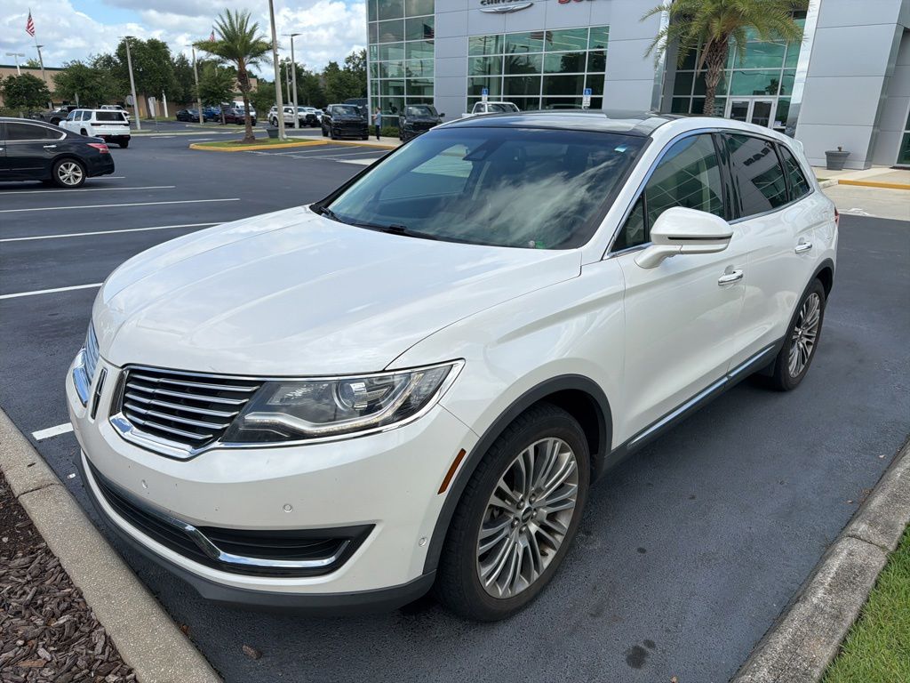 White Platinum Clearcoat Metallic 2016 Lincoln MKX Reserve FWD SUV / Crossover Front-Wheel Drive 6-Speed Automatic