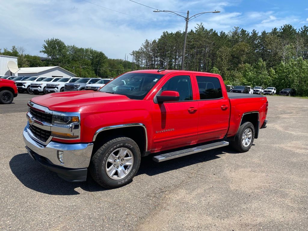 Red Hot 2018 Chevrolet Silverado 1500 Pickup Truck Four-Wheel Drive 6-Speed Automatic Overdrive