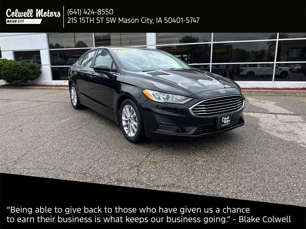 Black Metallic 2020 Ford Fusion Sedan Front-Wheel Drive 6-Speed Automatic