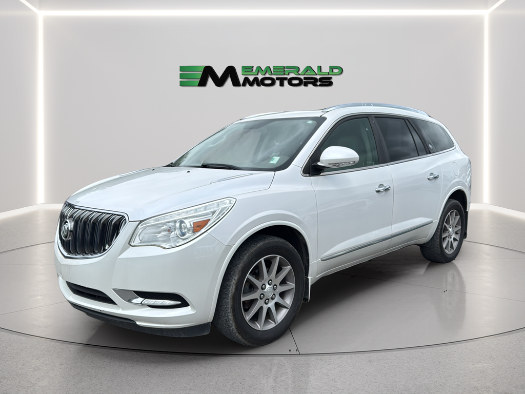 White 2017 Buick Enclave Leather AWD SUV / Crossover All-Wheel Drive 6-Speed Automatic Overdrive