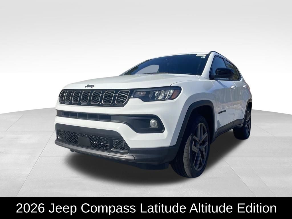 Bright White Clearcoat 2026 Jeep Compass SUV / Crossover Four-Wheel Drive 8-Speed Automatic