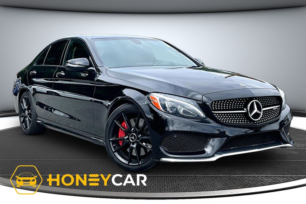 Black 2017 Mercedes-Benz C-Class Sedan All-Wheel Drive 9-Speed Automatic