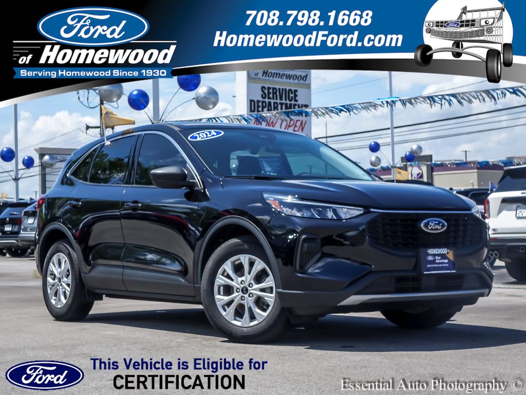 Black Metallic 2024 Ford Escape Active FWD SUV / Crossover Front-Wheel Drive 8-Speed Automatic