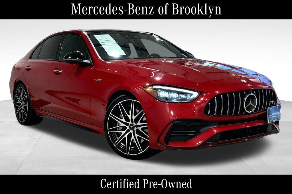 MANUFAKTUR Patagonia Red Metallic 2024 Mercedes-Benz C-Class AMG C 43 4MATIC Sedan All-Wheel Drive 9-Speed Automatic
