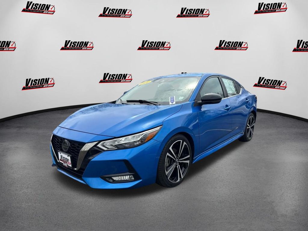 Electric Blue Metallic 2020 Nissan Sentra SR FWD Sedan Front-Wheel Drive Continuously Variable Transmission