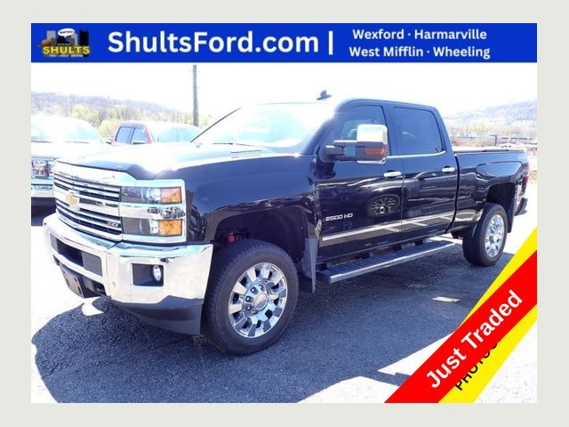 Black 2016 Chevrolet Silverado 2500HD LTZ Crew Cab 4WD Pickup Truck Four-Wheel Drive 6-Speed Automatic