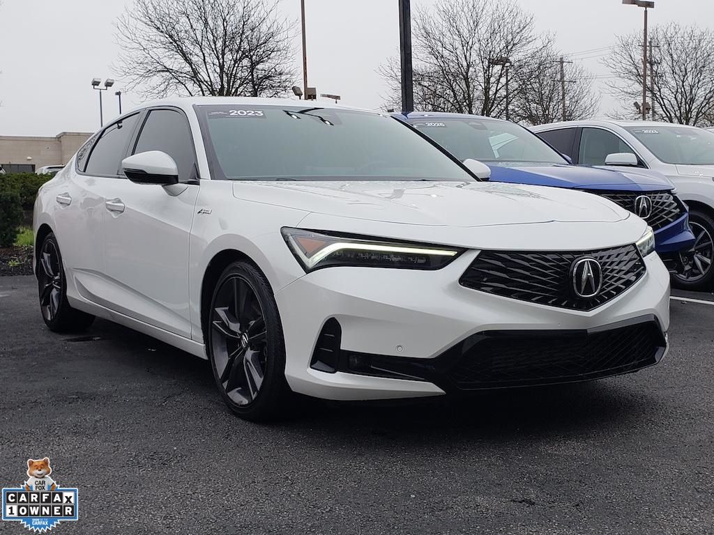 Performance Red Pearl 2023 Acura Integra FWD with Technology and A-SPEC Package Sedan Front-Wheel Drive Continuously Variable Transmission