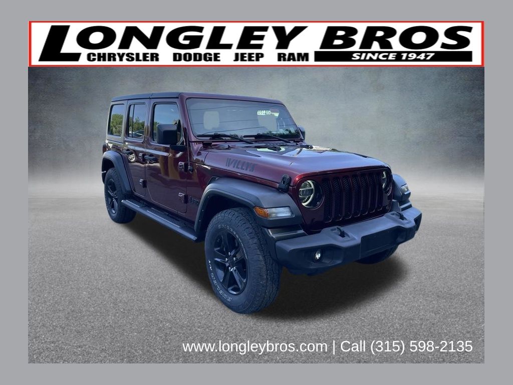 Snazzberry Pearlcoat 2021 Jeep Wrangler SUV / Crossover Four-Wheel Drive 8-Speed Automatic