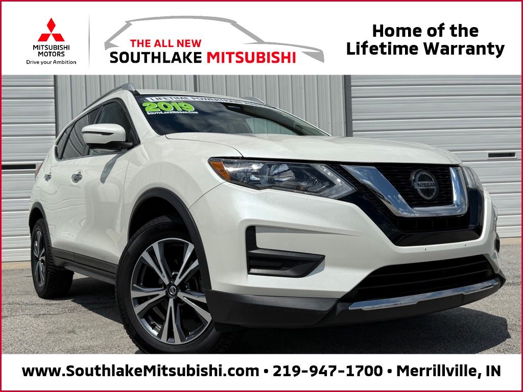 Pearl White Tricoat 2019 Nissan Rogue SUV / Crossover All-Wheel Drive Continuously Variable Transmission