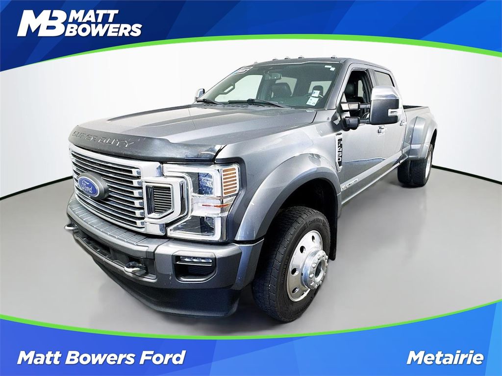 Carbonized Gray Metallic 2021 Ford F-450 Super Duty Platinum Crew Cab LB DRW 4WD Pickup Truck Four-Wheel Drive Automatic