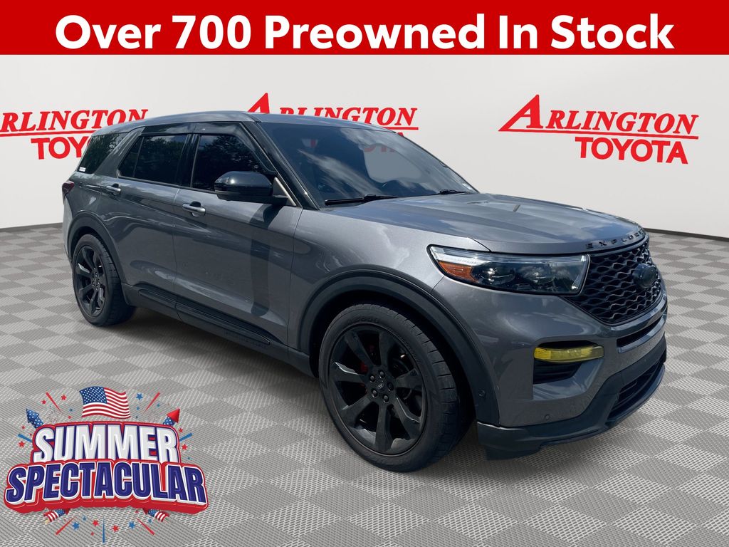 Gray Metallic 2021 Ford Explorer SUV / Crossover All-Wheel Drive Automatic