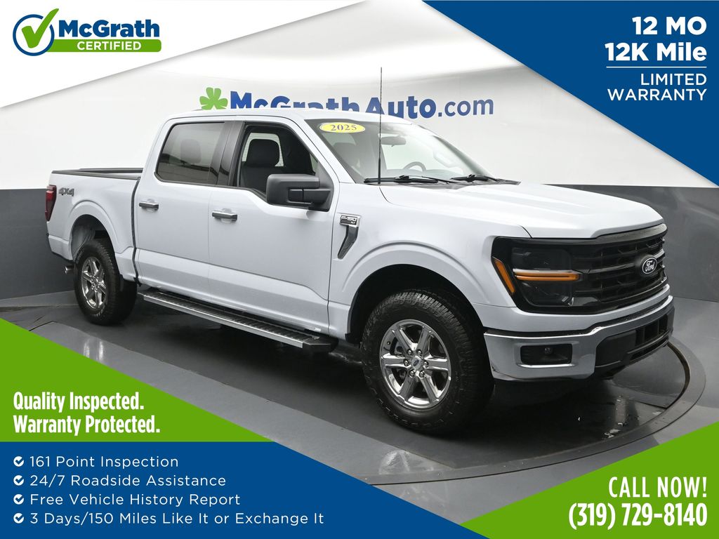 White Metallic 2025 Ford F-150 Pickup Truck Four-Wheel Drive Automatic