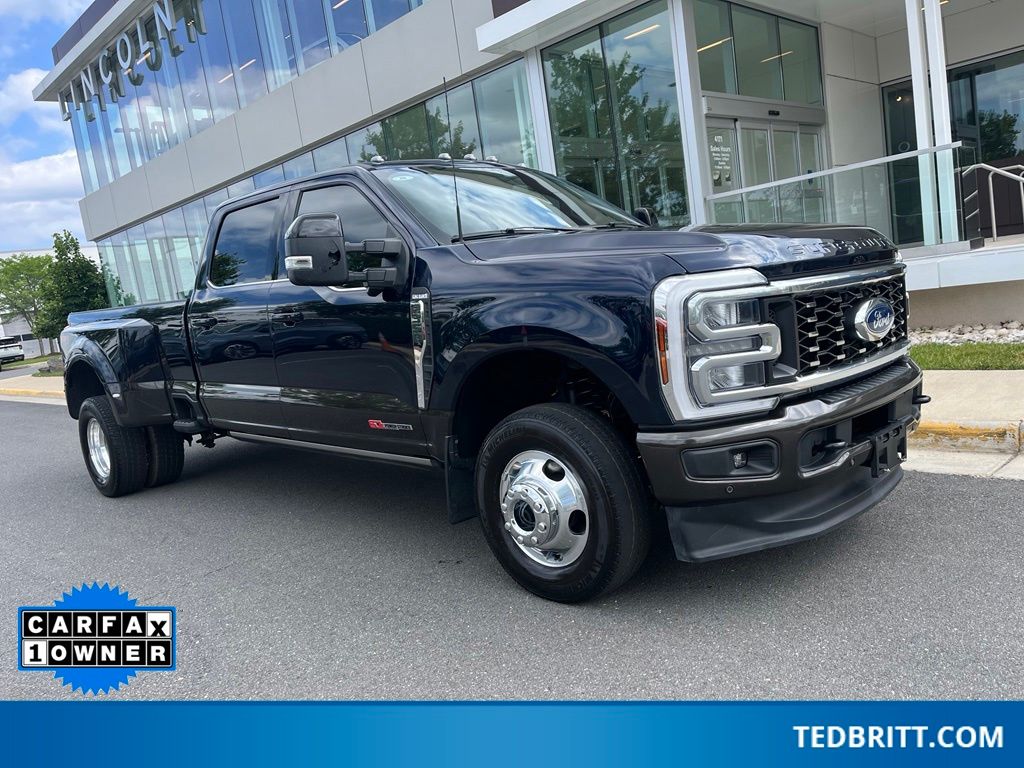 Antimatter Blue Metallic 2024 Ford F-350 Super Duty Pickup Truck Four-Wheel Drive Automatic