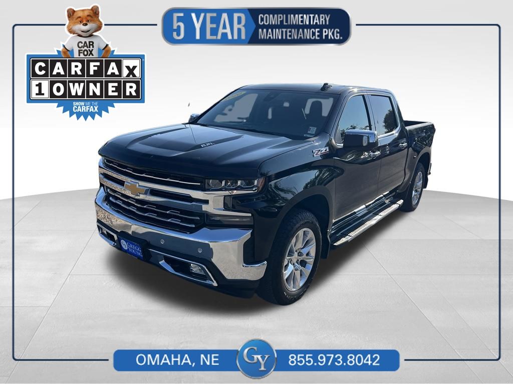Black 2020 Chevrolet Silverado 1500 Pickup Truck Four-Wheel Drive Automatic