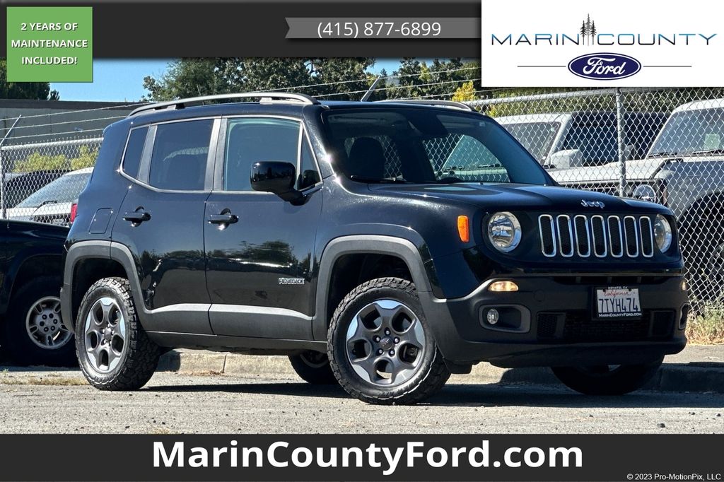 Black 2016 Jeep Renegade SUV / Crossover Four-Wheel Drive 6-Speed Manual