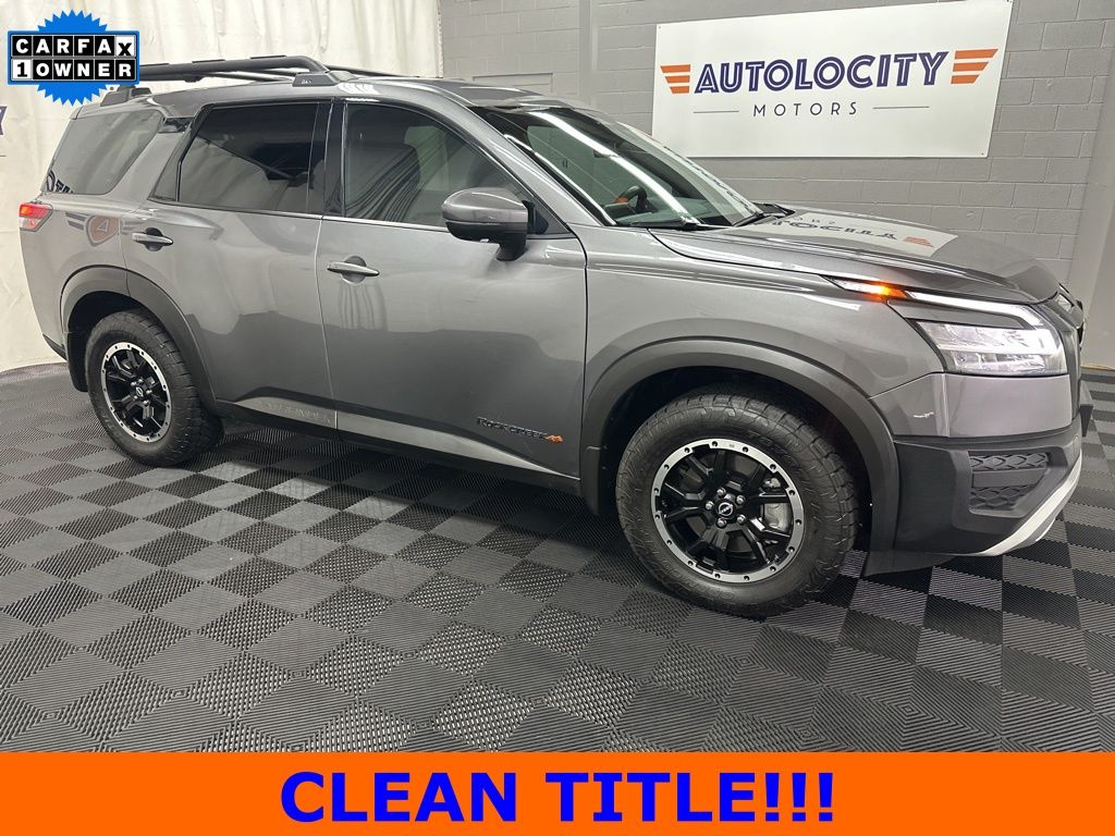 Gray (Gun Metallic) 2025 Nissan Pathfinder Rock Creek 4WD SUV / Crossover All-Wheel Drive 9-Speed Automatic