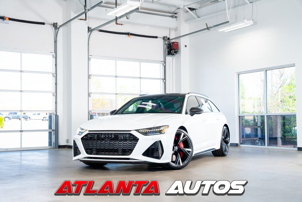 Glacier White 2021 Audi RS 6 Avant 4.0T quattro AWD Wagon All-Wheel Drive Automatic