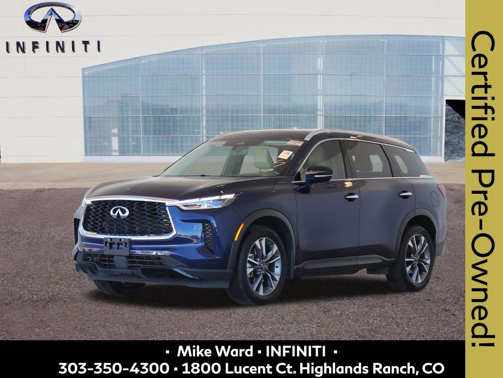 Grand Blue 2023 INFINITI QX60 Luxe AWD SUV / Crossover All-Wheel Drive 9-Speed Automatic