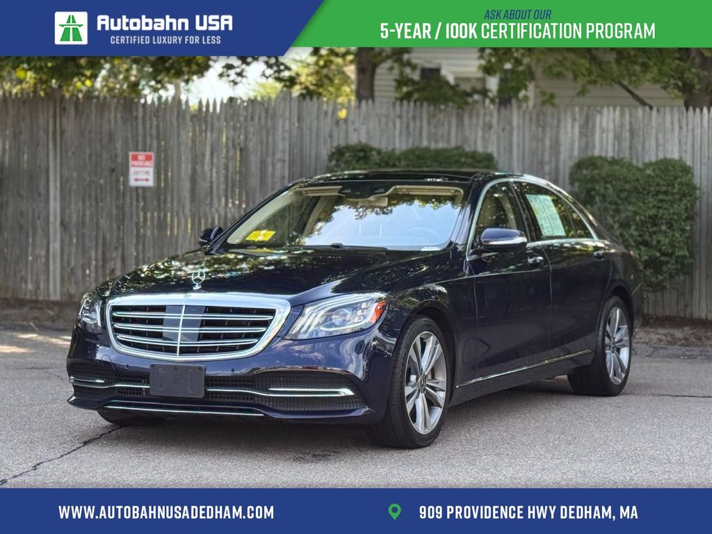 Blue 2020 Mercedes-Benz S-Class Sedan All-Wheel Drive 9-Speed Automatic