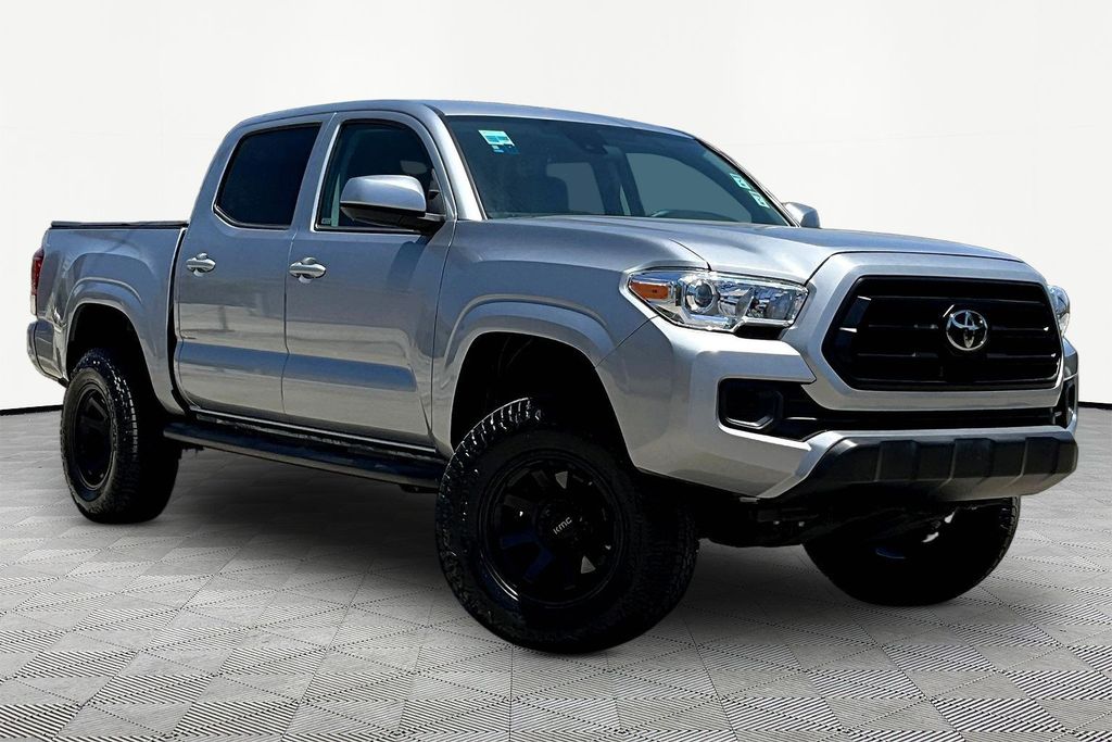 Silver Sky Metallic 2021 Toyota Tacoma Pickup Truck Four-Wheel Drive 6-Speed Automatic
