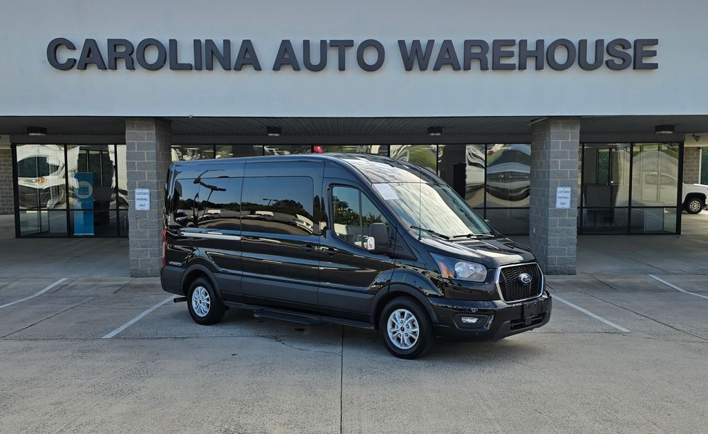 Black Metallic 2025 Ford Transit Passenger Van Rear-Wheel Drive 