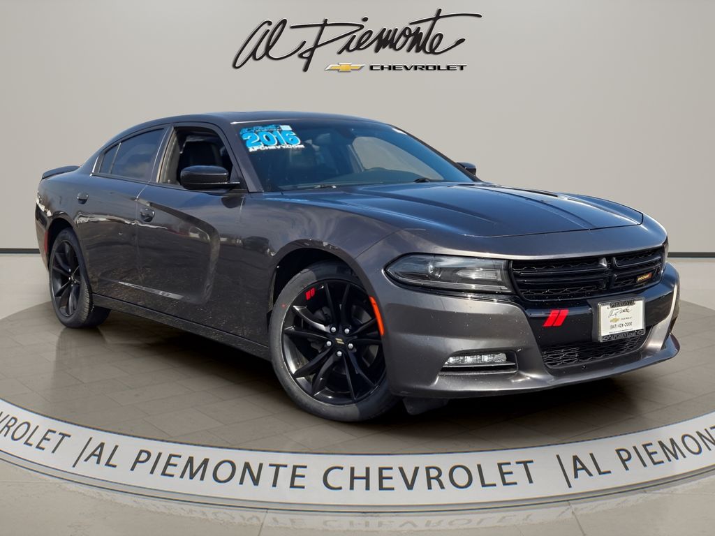 Gray (Granite Crystal Metallic Clearcoat) 2016 Dodge Charger SXT RWD Sedan Rear-Wheel Drive 8-Speed Automatic