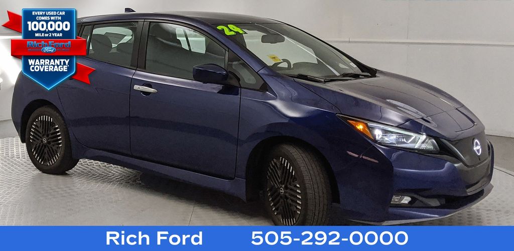 Deep Blue Pearl 2024 Nissan LEAF SV Plus FWD Hatchback Front-Wheel Drive Automatic