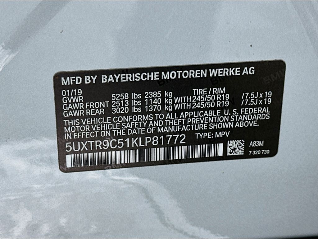 2019 BMW X3 xDrive30i 32