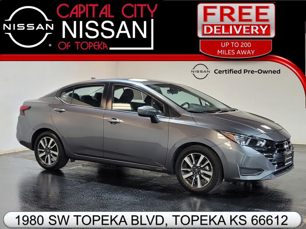 Gray (Gun Metallic) 2024 Nissan Versa Sedan Front-Wheel Drive Continuously Variable Transmission