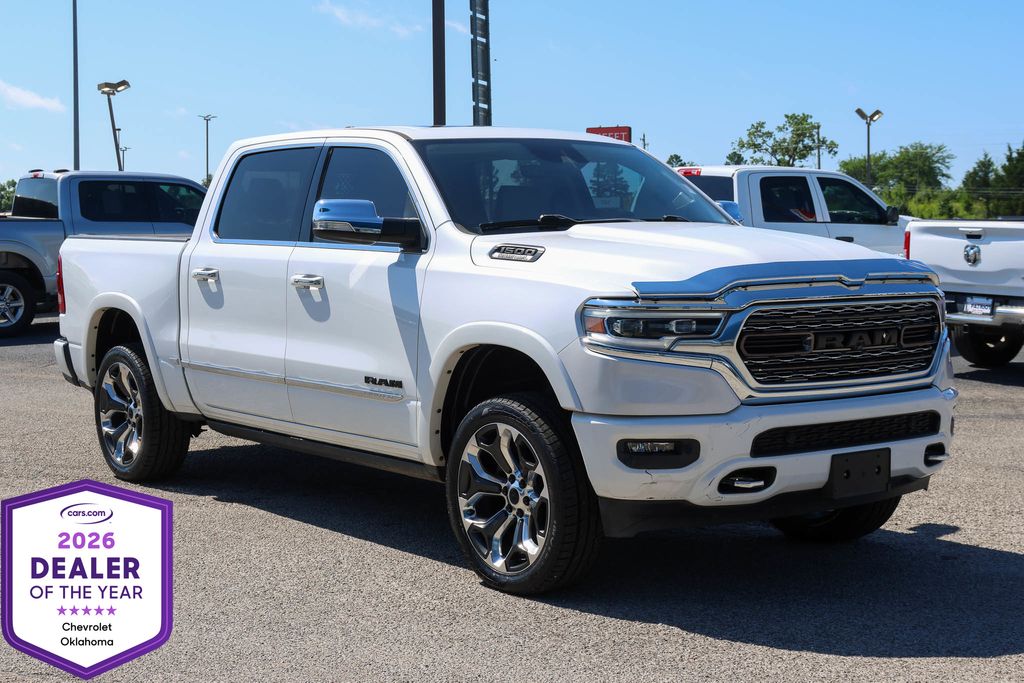 Ivory White Tri-Coat Pearlcoat 2019 RAM 1500 Pickup Truck Four-Wheel Drive 8-Speed Automatic