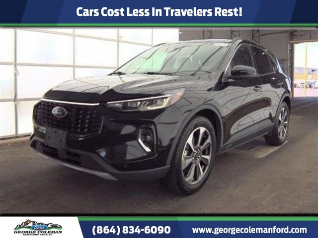 Black Metallic 2023 Ford Escape Hybrid Platinum AWD SUV / Crossover All-Wheel Drive Continuously Variable Transmission