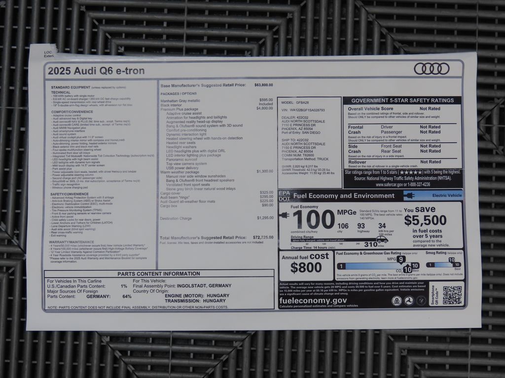 2025 Audi Q6 e-tron Premium 9