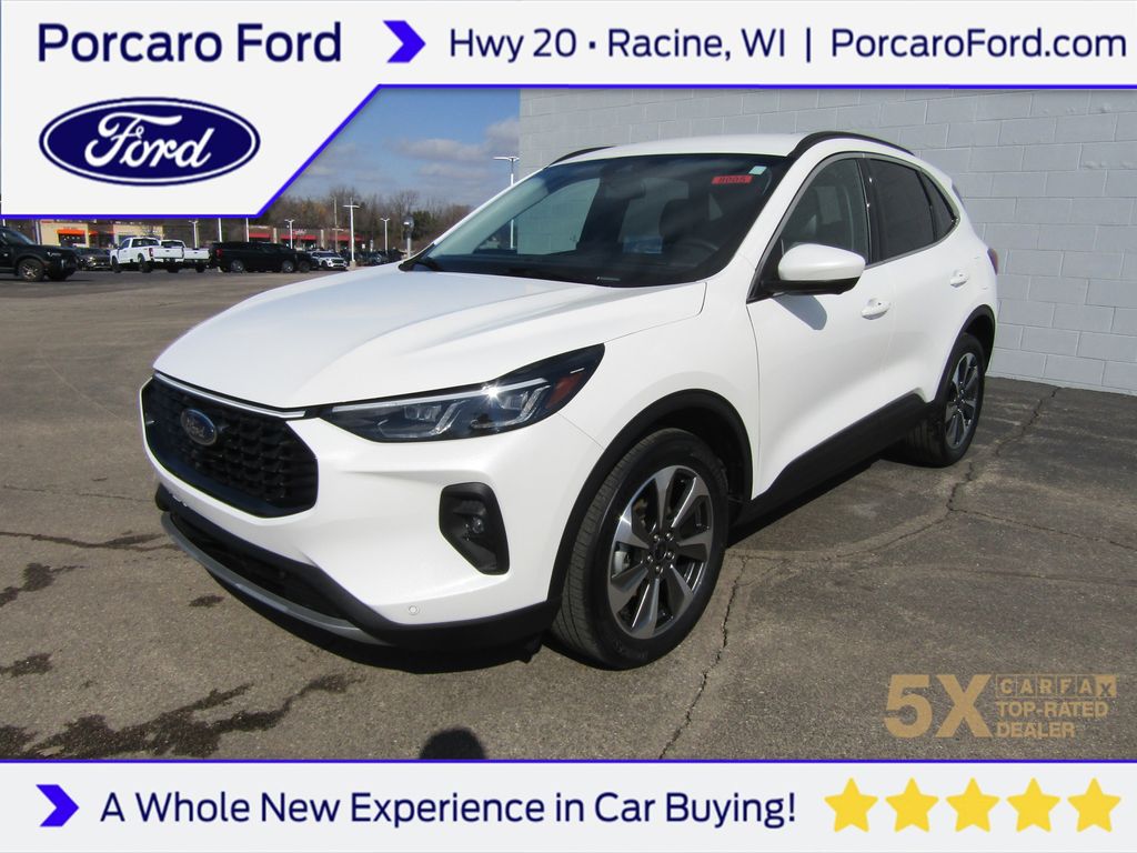 Star White Metallic Tri-Coat 2025 Ford Escape Platinum AWD SUV / Crossover All-Wheel Drive 8-Speed Automatic
