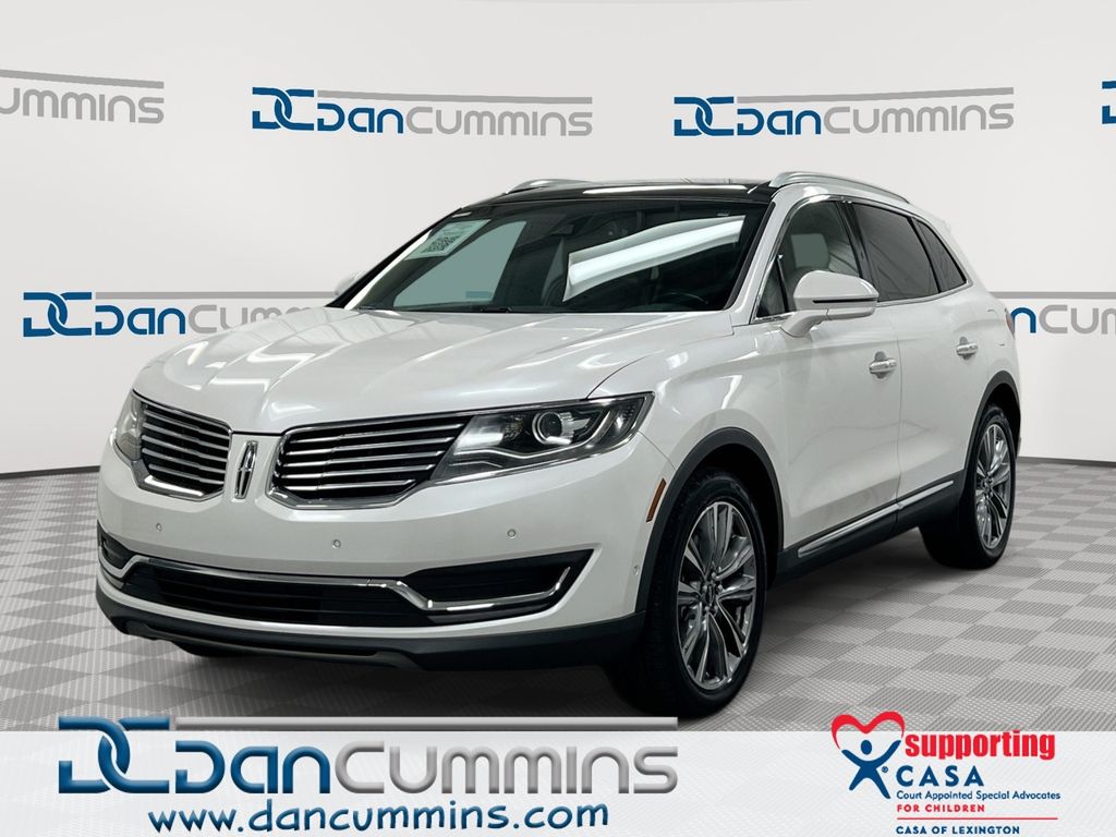 White Platinum Clearcoat Metallic 2016 Lincoln MKX SUV / Crossover All-Wheel Drive 6-Speed Automatic