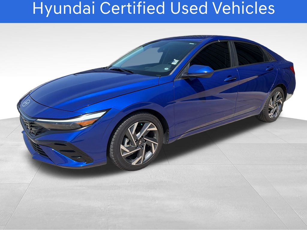 Intense Blue 2024 Hyundai Elantra Sedan Front-Wheel Drive Continuously Variable Transmission