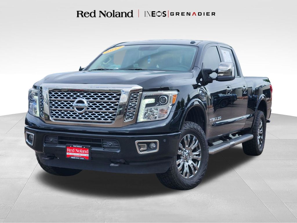 Gray (Magnetic Black) 2017 Nissan Titan Pickup Truck 6-Speed Automatic