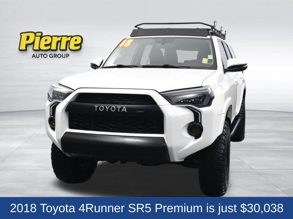Super White 2018 Toyota 4Runner SR5 Premium 4WD SUV / Crossover Four-Wheel Drive 5-Speed Automatic Overdrive